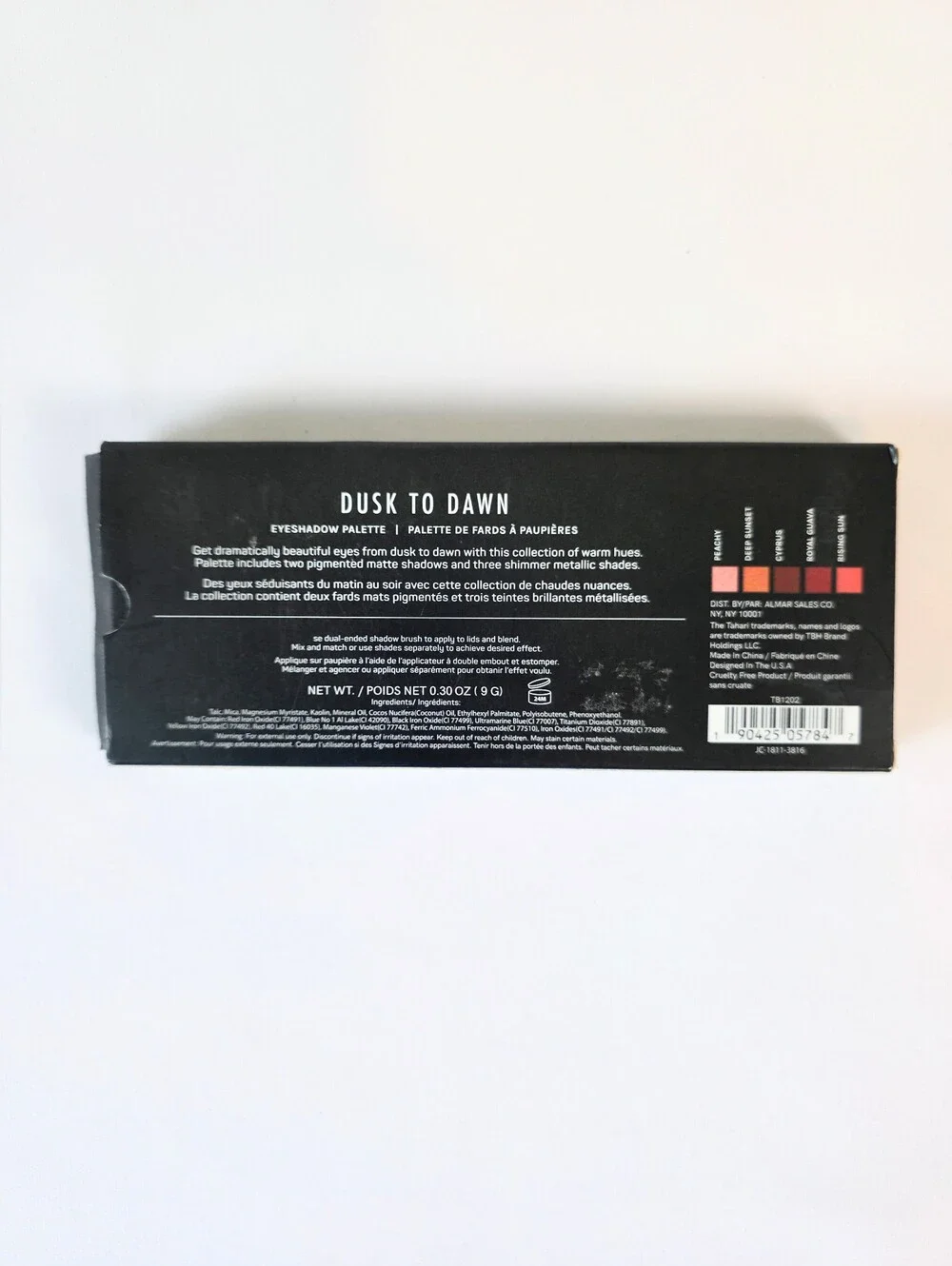 Tahari Beauty Dusk To Dawn Eyeshadow Palette New Matte Metallic Cosmetic Pigment
